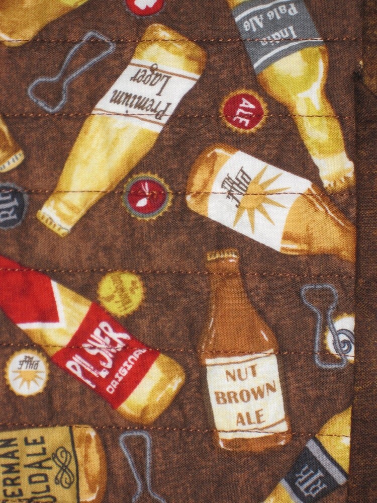 Beer Themed Mug Rug by CompassQuilts on Etsy