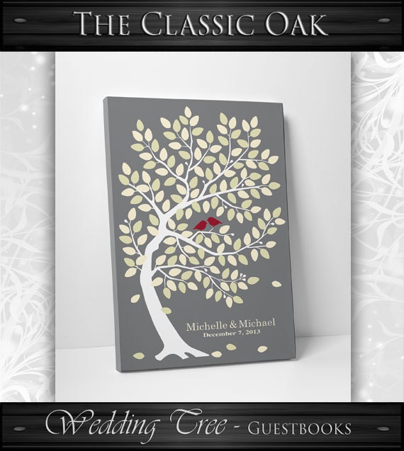 Guest Book Alternative // Guest Book Tree // Fits 55-175 Signatures // Canvas or Matte Print // 16x20 Inches // FREE SHIPPING by WeddingTreePrints