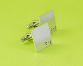 Custom Initial Cuff Links - Hand Stamped Groom Gift Il_170x135