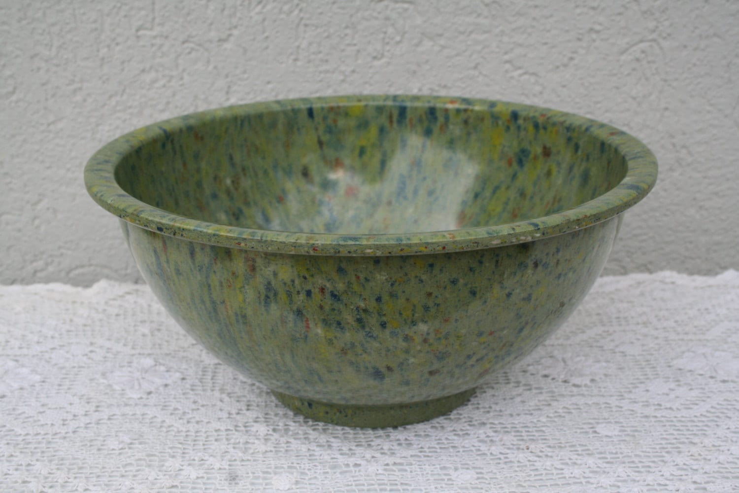 Vintage Melamine, 10″ , Speckled , Splatter , Blue , Green , Mixing ...