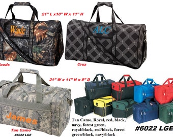 Personalized Duffle bags Perfect for Men & Boys camping, trips, overnight