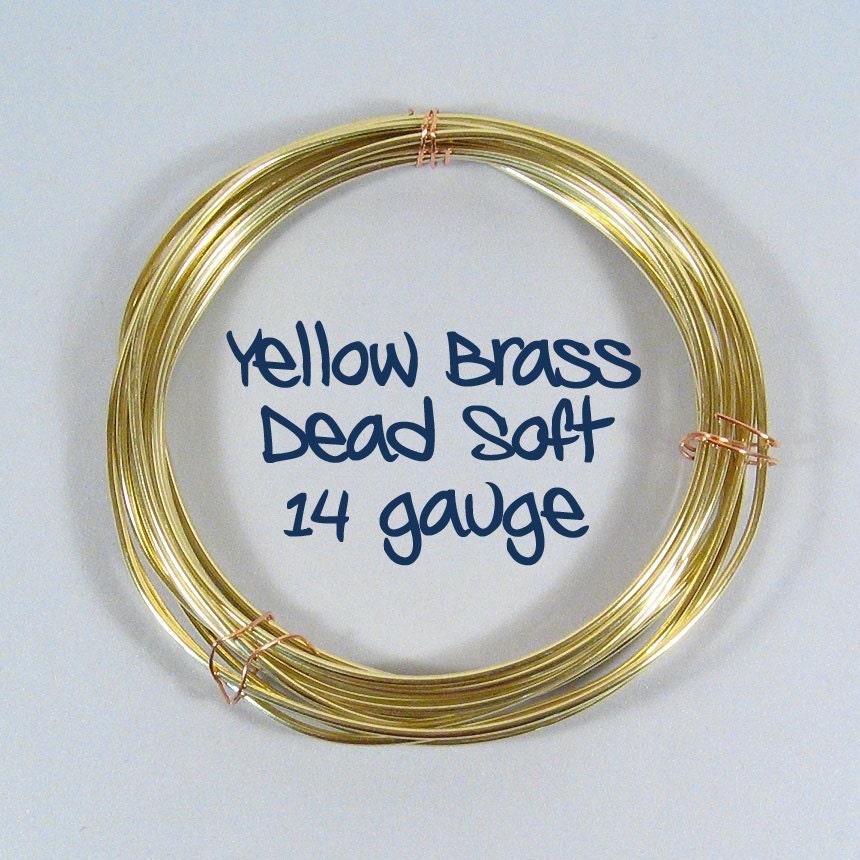 14ga 25ft DS Yellow Brass Wire
