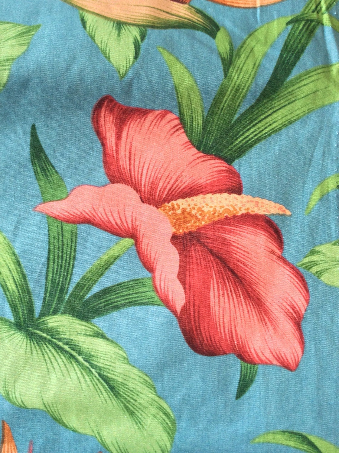 David Textiles printex fabrics Hawaii Fabric 100 cotton fabric teal