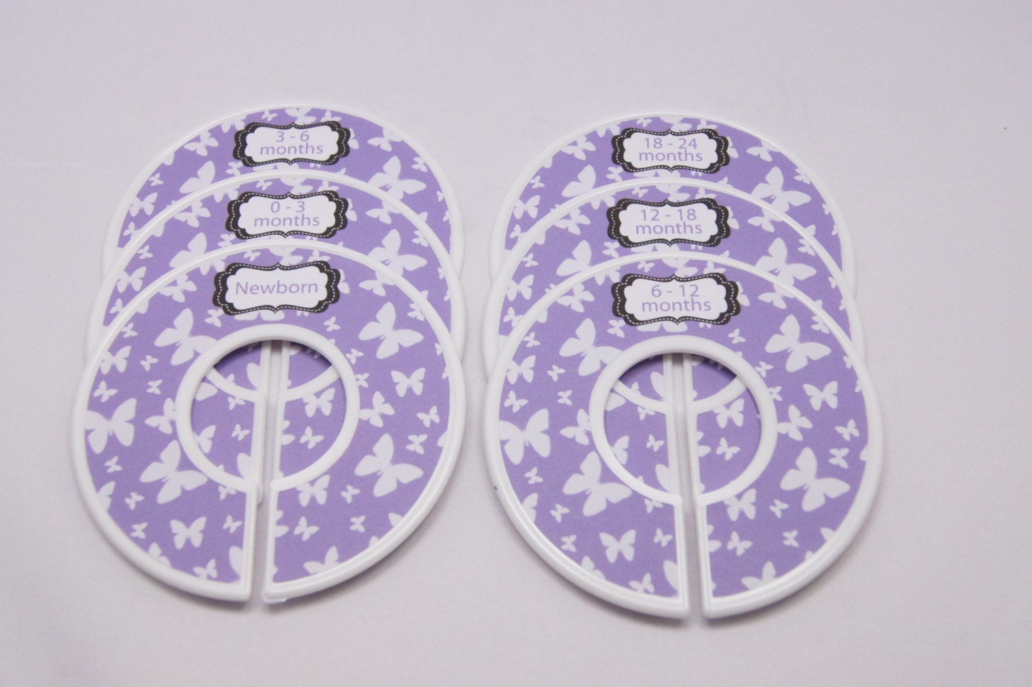 FINISHED PRODUCT Baby Closet Dividers Lavender by SeeMeGrowUp