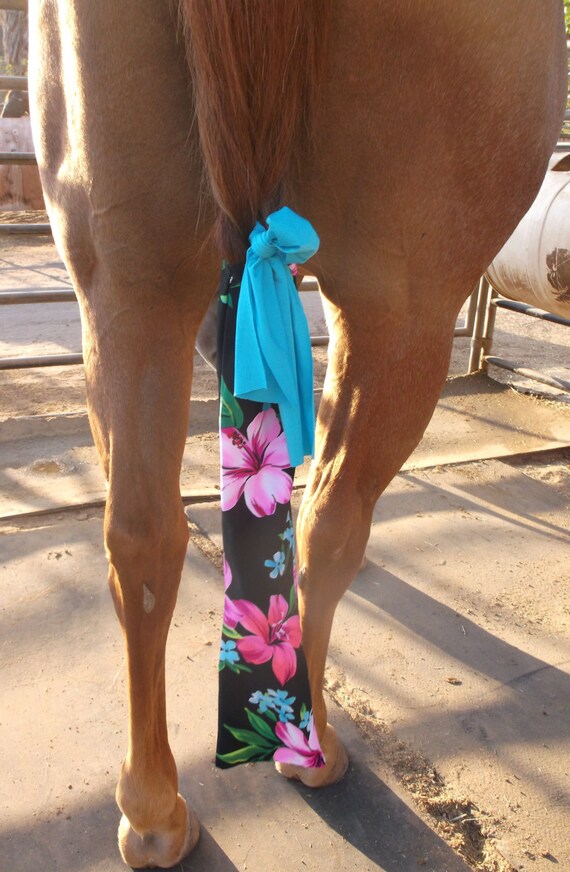 Items similar to Horse Tail Bags FLORAL on Etsy