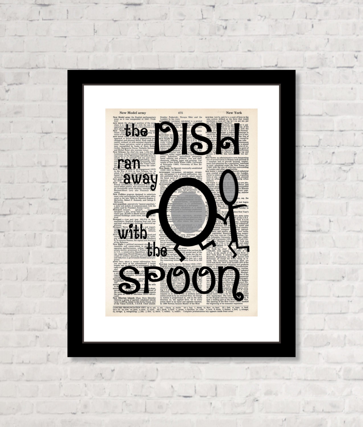 Dish Ran Away With The Spoon Nursery Rhyme dictionary