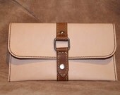 Travel Wallet, 2 tone, Hand made and stitched using premium leather