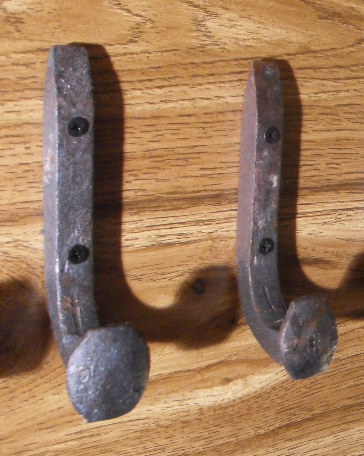 Free Shipping 4 Antique Horse Tack Hooks Old by RailroadSpikeArt