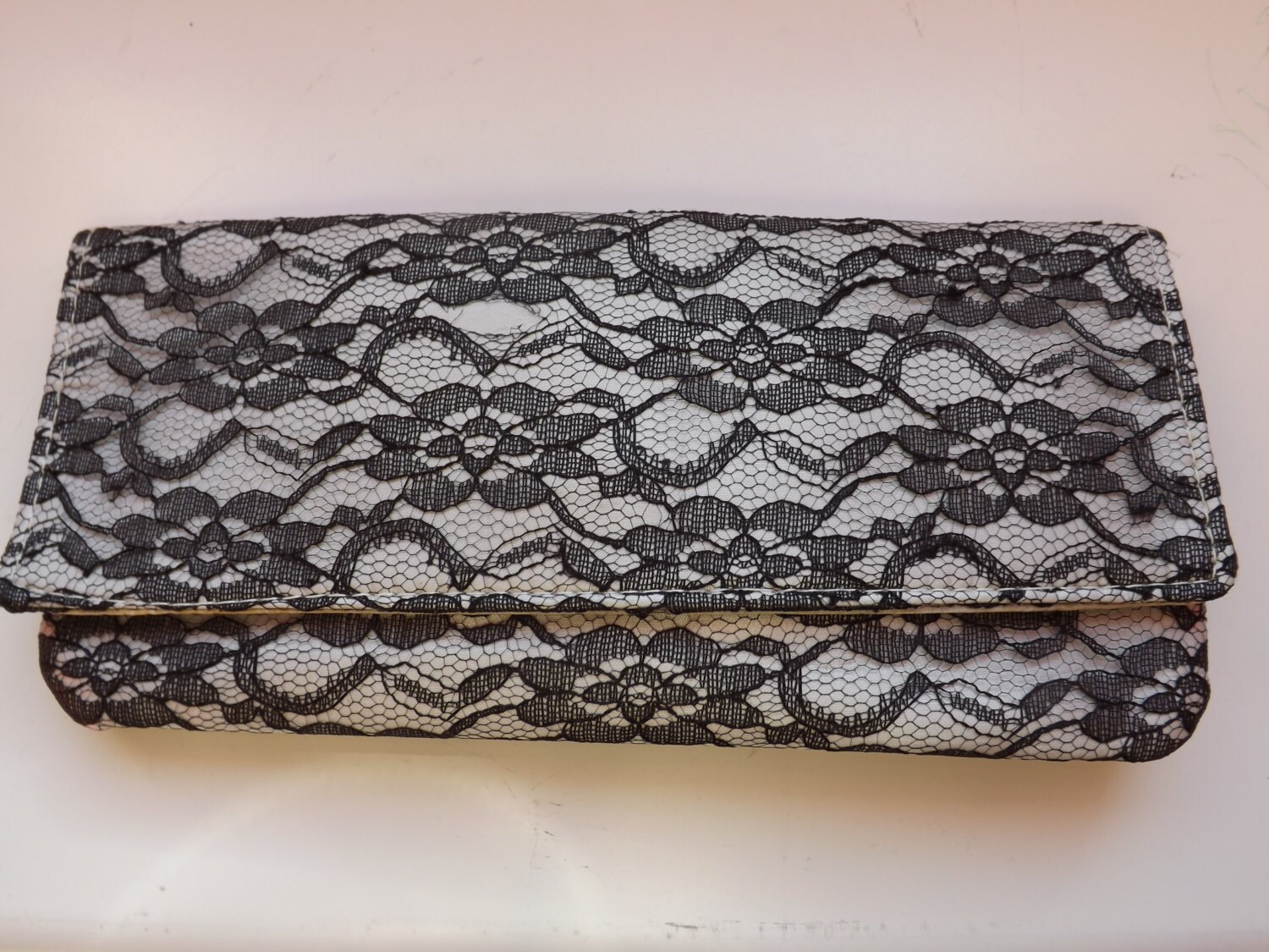 Black Lace Clutch Bag. Evening Bag. Vintage by TheHippieCloset