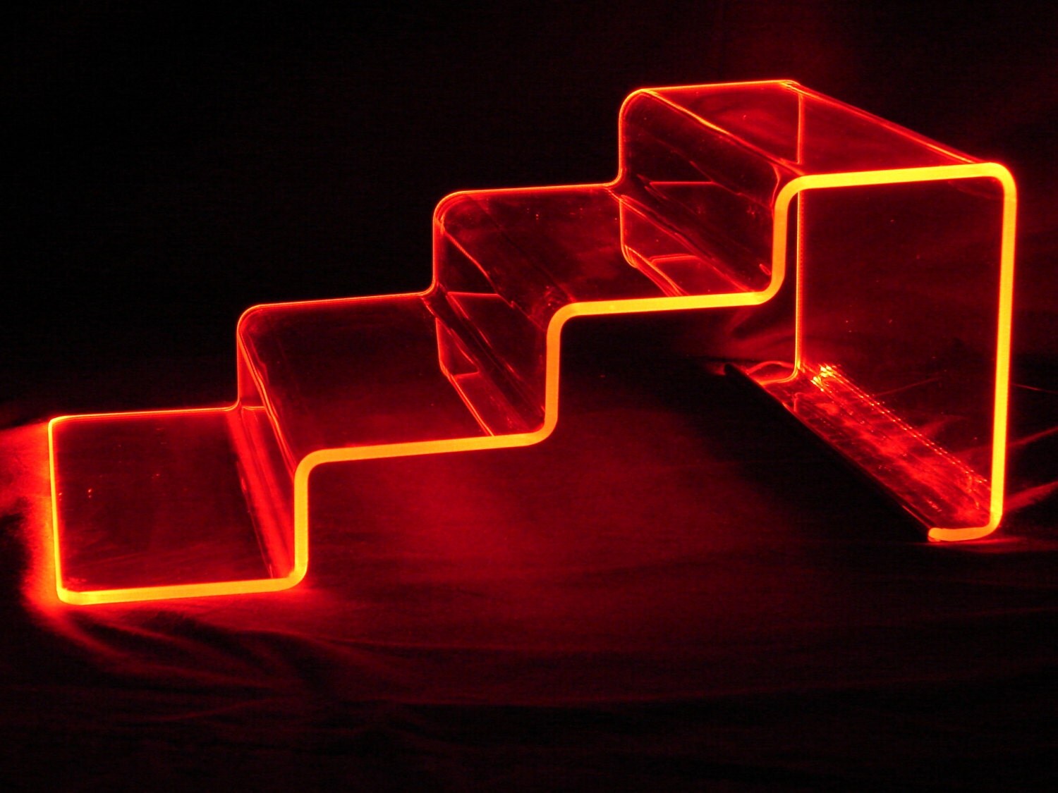 LED Glowing 4 Level Display Riser 12 W 16 D x