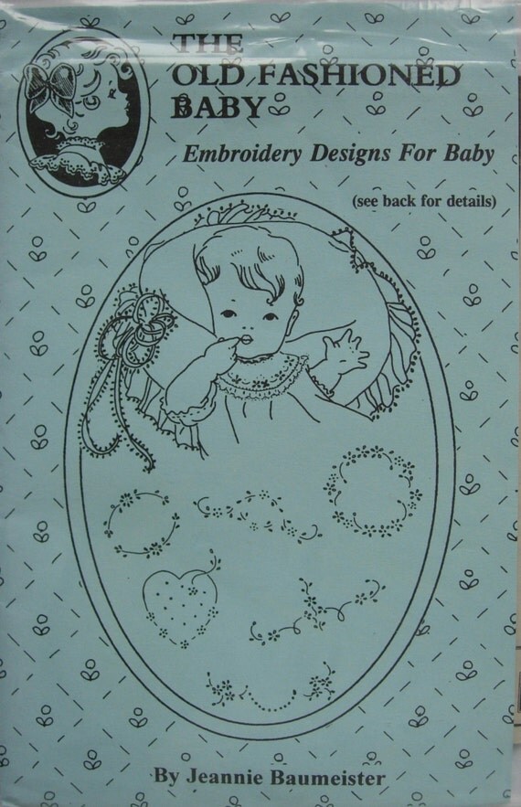 Items similar to Old Fashioned Baby Embroidery Designs for Baby Pattern ...