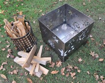 Outdoor Fire-Pit, Stars and Moons, Square