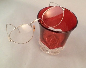1930 Bausch & Lomb White Gold Eyeglasses