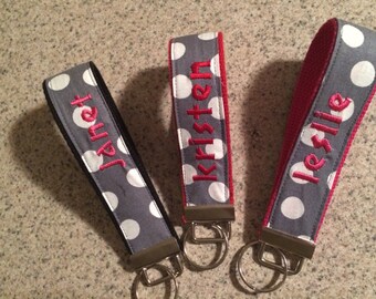 PERSONALIZED Key Fob/ Keychain/ Wristlet/Luggage tag - made to order - special requests