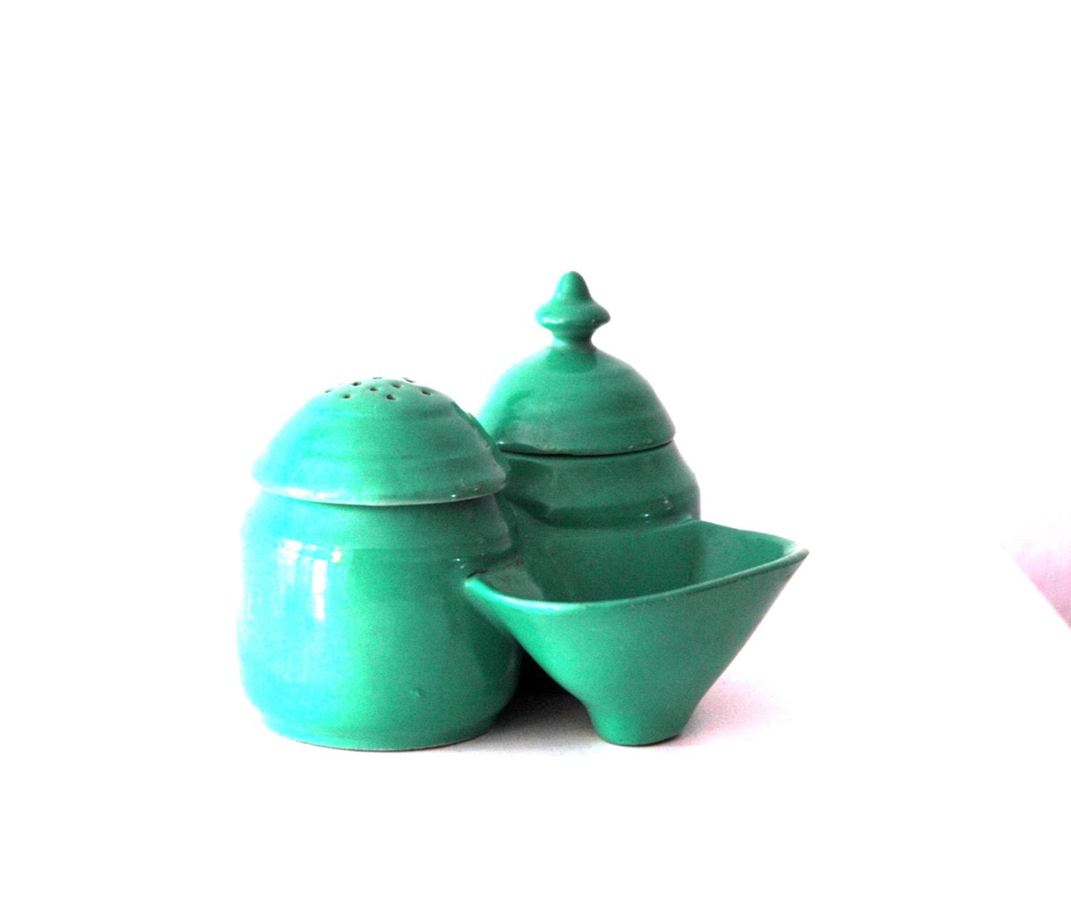 Fiestaware Style Salt and Pepper Shaker Set / Vintage