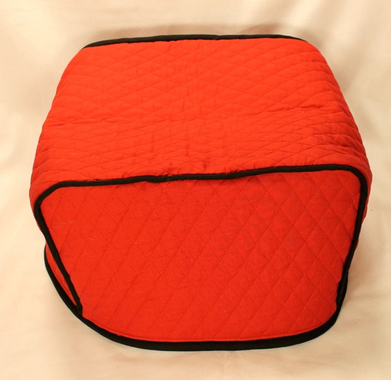 4 Slice Toaster Cover M.T.O. Red/Black 9 Fabrics 10 Trim Color