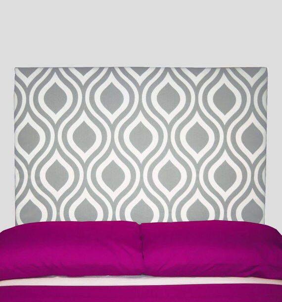 Grey Upholstered Headboard Padded Twin Headboard Kids
