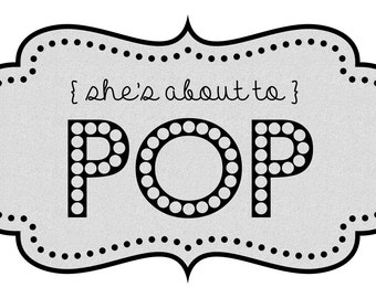 Shes about to pop | Etsy