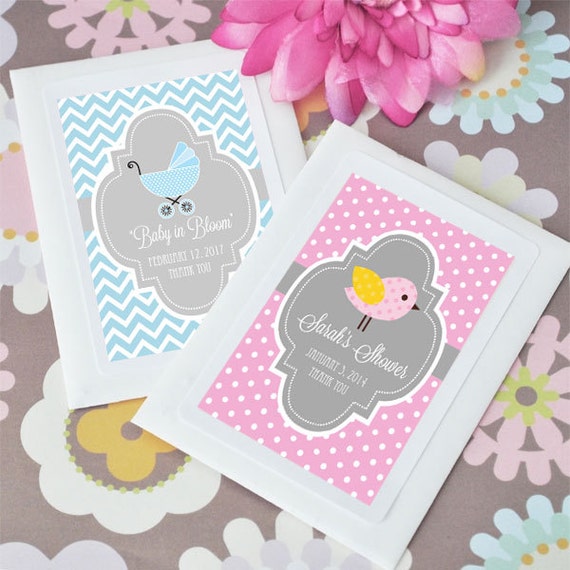 Flower Seed Baby Shower Favors Personalized Baby Shower Seed