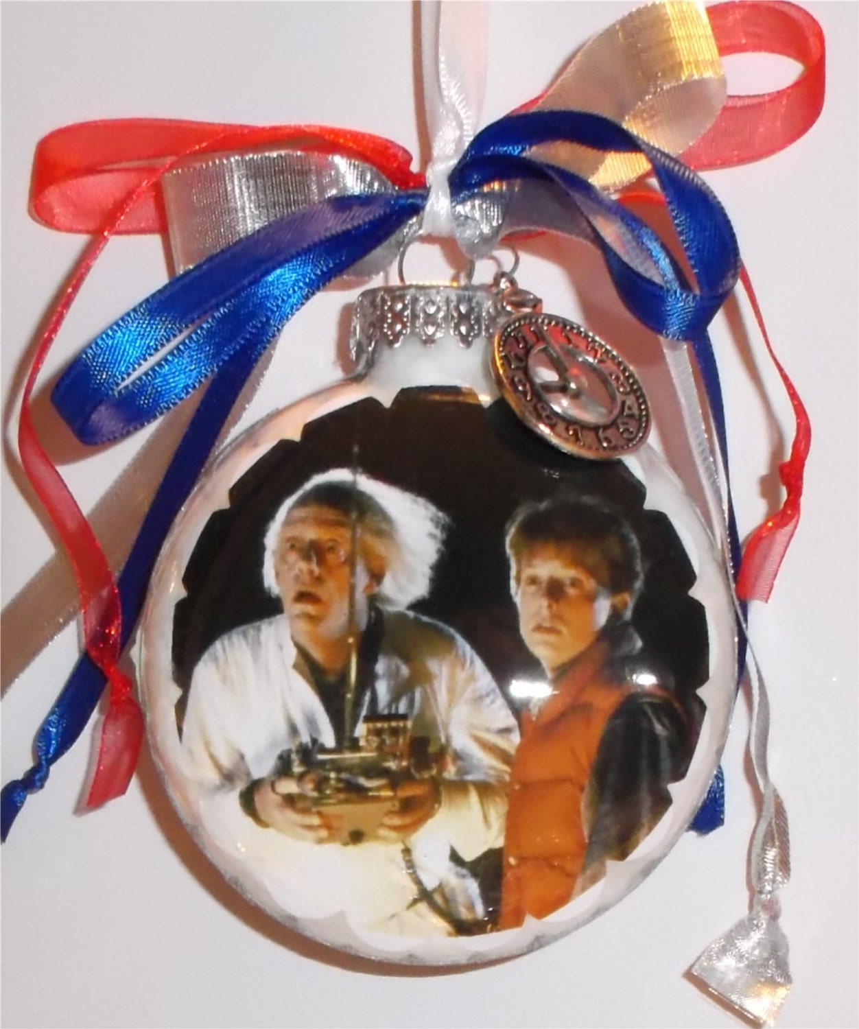 Back To The Future inspired Tribute Christmas Ornament