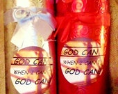 GOD CAN...When I can't, God Can. Prayer Can...Let Go and Let God. Comes with Sticky note pad that says God Can