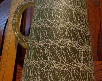 Mid-Century Modern Pitcher by Bartlett-Collins, "Netting" Pattern