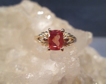 Oregon Sunstone Ring ~Hand-Cast~ 14K Yellow Gold