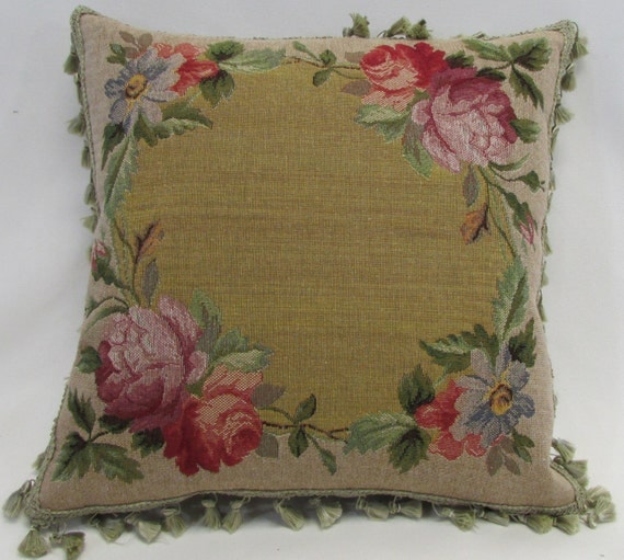 Victorian Vintage Textile Pillow by GraciesVictorian on Etsy