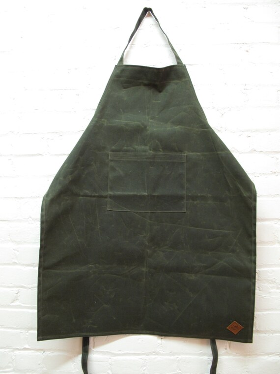 Men's HighQuality Waxed Canvas Apron by RibbonPressCA on Etsy