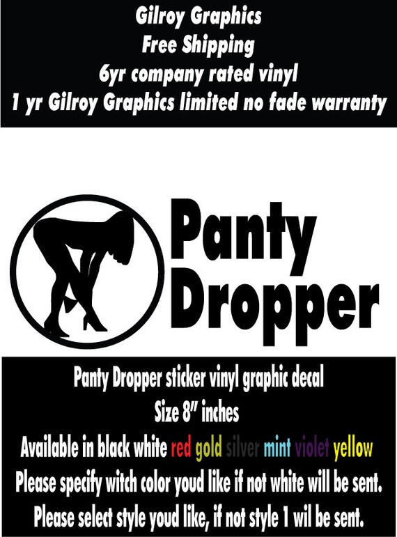 Panty Dropper sticker style 3 JDM vinyl by GilroyGraphics