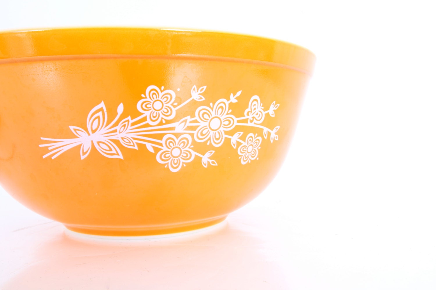 Vintage Orange Pyrex Mixing Bowl by astronave on Etsy