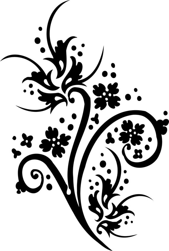 Items similar to Flower Vinyl Decal on Etsy