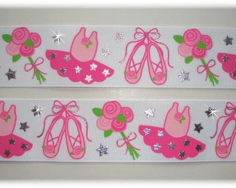 BALLERINA PRINCESS TUTU Grosgrain Ribbon 7/8" - 1.5" - 5 Yards - Oh My Gosh Goodies Ribbon