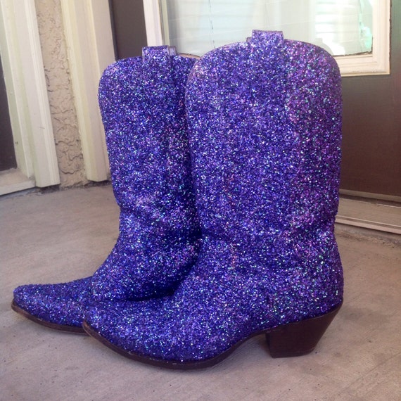 Items similar to Glitter Boots on Etsy