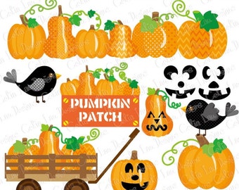 Pumpkin Patch, Pumpkin Party clip art, Pumpkin clipart,Fall clipart,Harvest clipart,Farm clipart,Halloween clipart(CG073)/ INSTANT DOWNLOAD