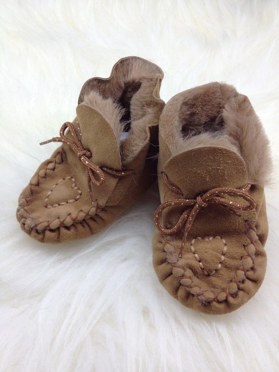 Genuine shearling boots for babies crib fur boots real fur