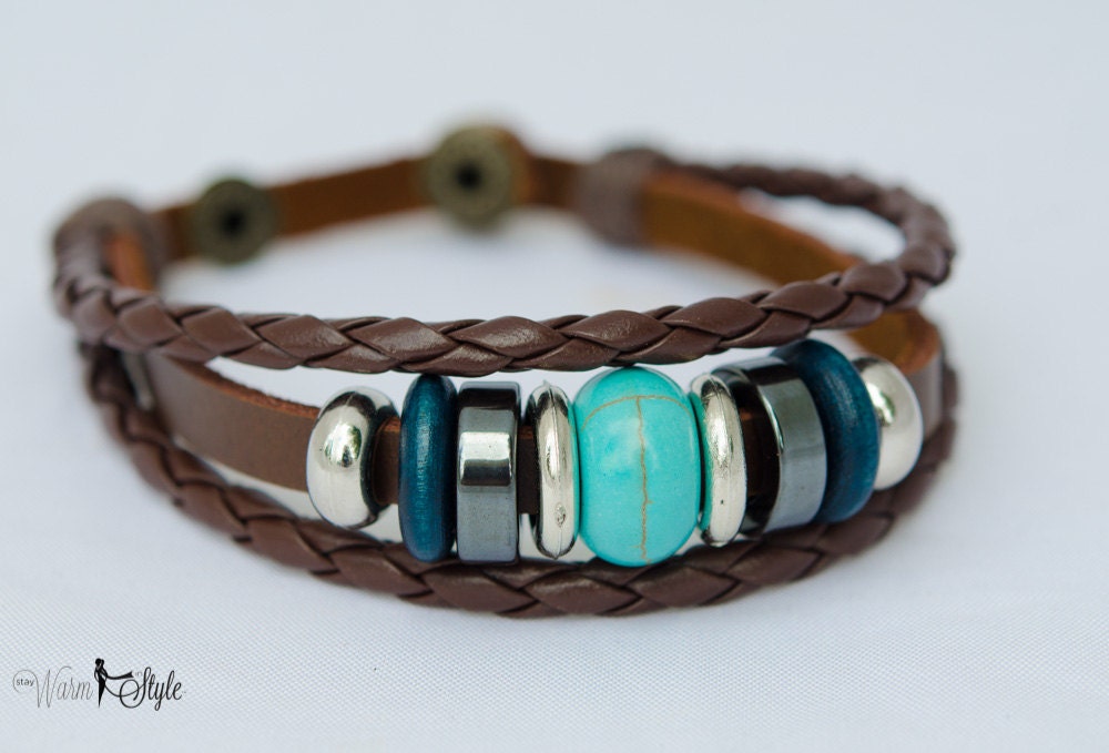 Leather Scarf Cuff. Graceful. Leather bracelet. Brazalete de