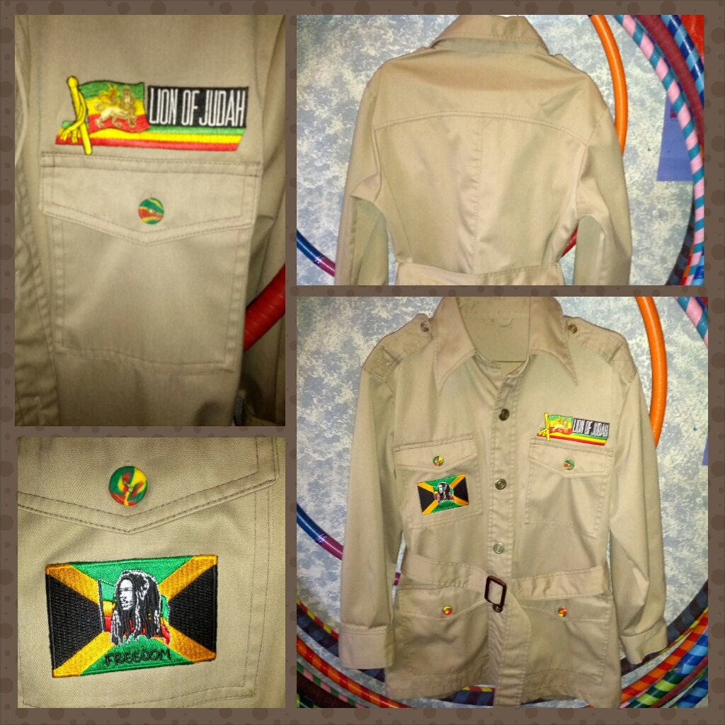 rasta button down shirts