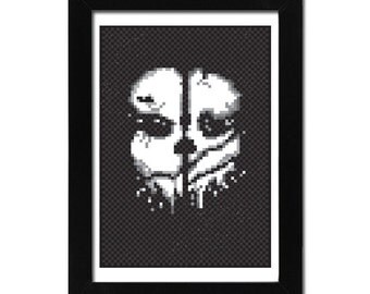 Call of Duty Ghosts inspired 8-bit Poster Print