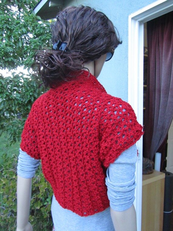 Items similar to Handmade Lacy Shrug on Etsy