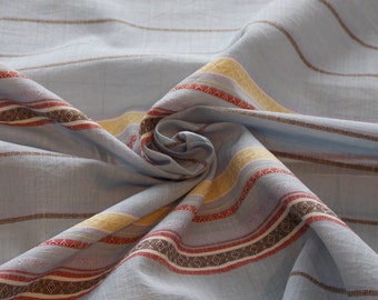 Dobby Stripe Cotton Shirting fabric by the yard