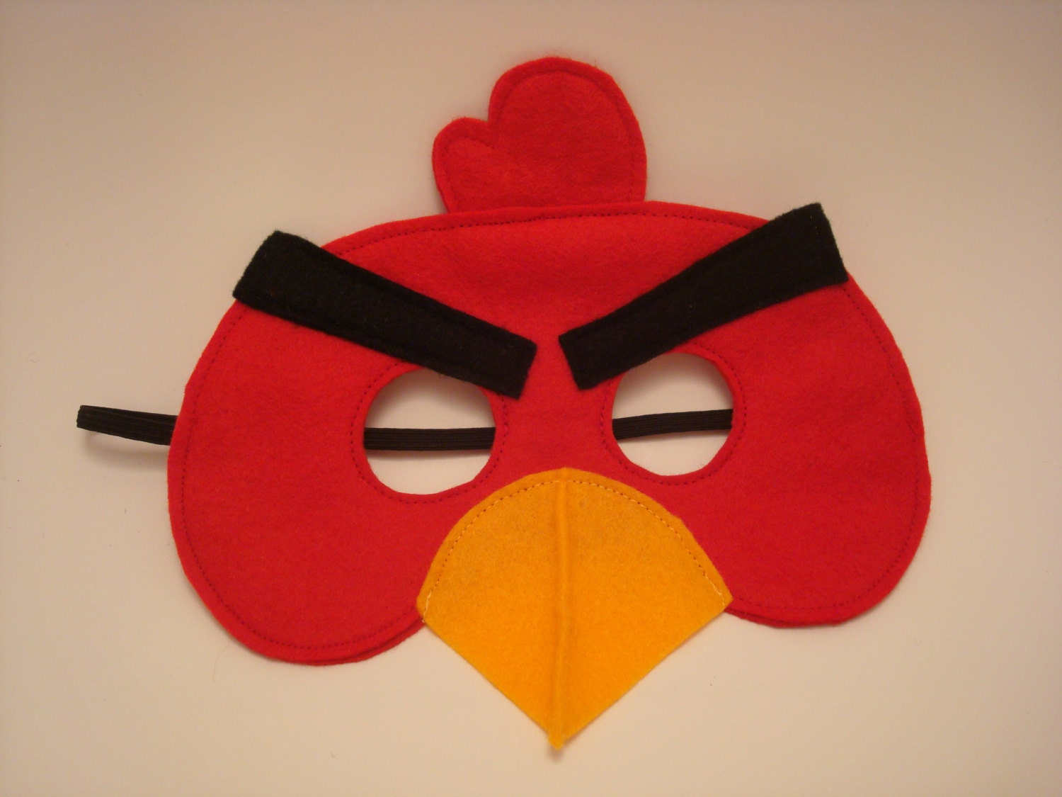 Angry Birds Inspired Felt RED BIRD Mask by StixandStitches