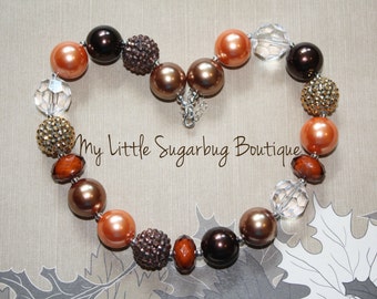 Autumn Spice Chunky Necklace-Bubblegum Necklace-Baby-Toddler-Girls-Women