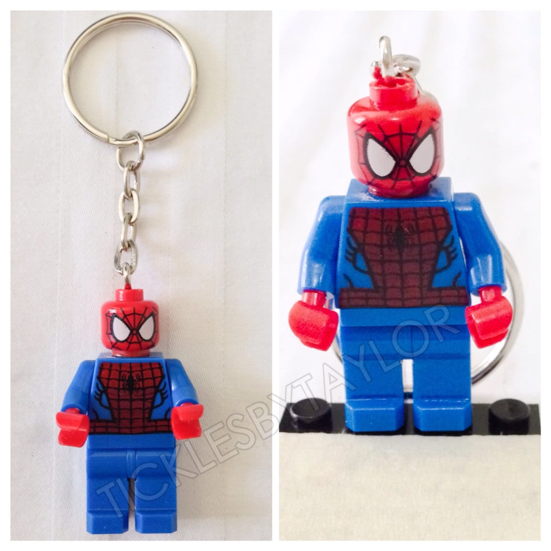 spiderman keychain lego