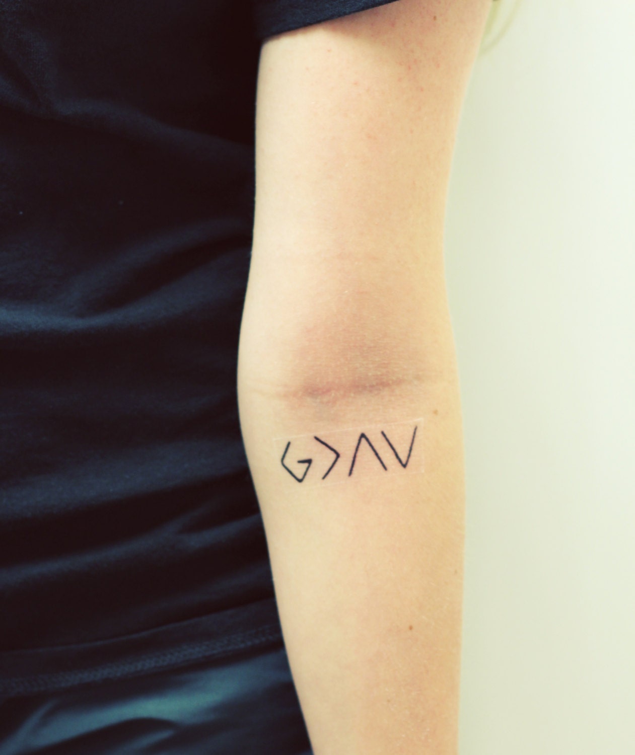 Temporary Tattoo God is Greater Than the Highs and the