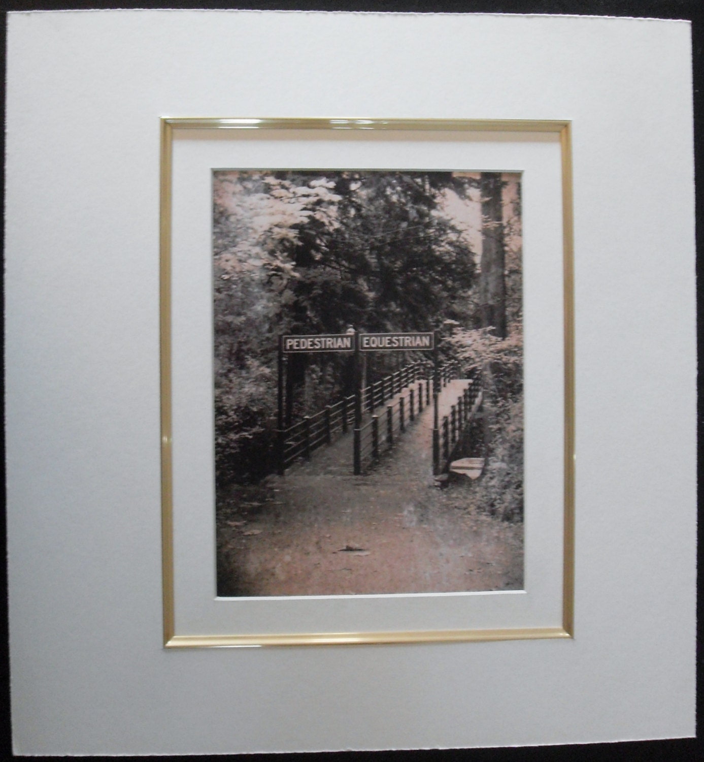 Wall Decor Matted Sepia Photograph of by on Etsy