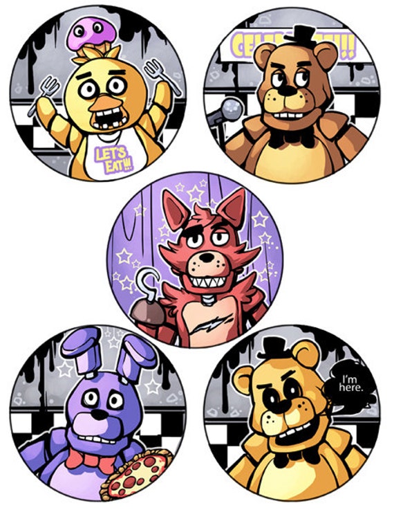 Five nights at freddy's Button Set