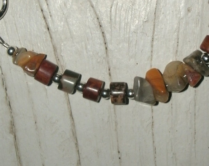 Picasso Jasper Bracelet - ON SALE! handmade, unique, heishi beads and chips, nature jewelry, Jasper jewelry, gift for her, metaphysical,