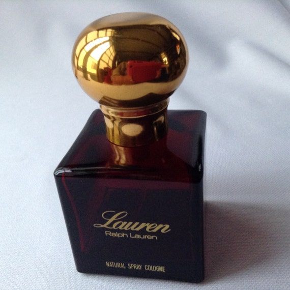 Vintage Ralph Lauren Cologne Square Deep Red Spray Bottle