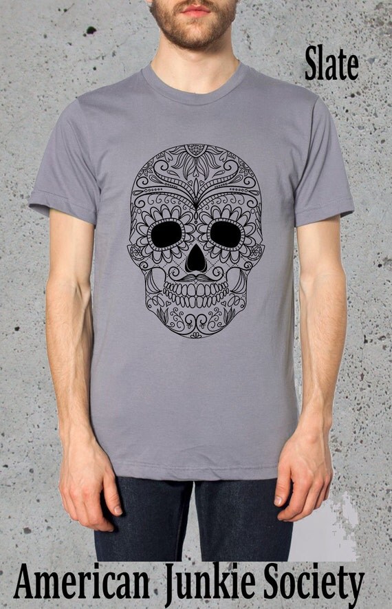 Sugar Skull ClothingMens SUGAR SKULL T ShirtSkull TShirtDay